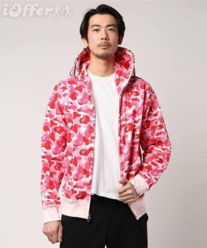 [buy more save more] 1:1 quality version Bape ABC Camo Pink Shark Hoodie