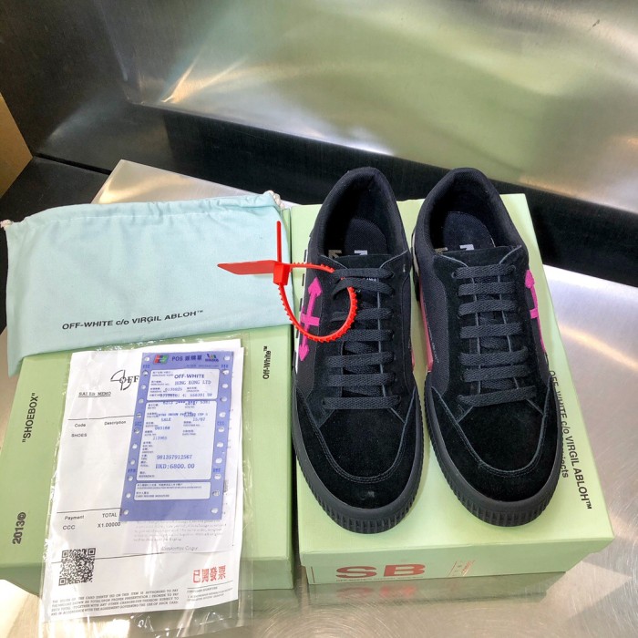 Off White 2021 New Arrivals Black Pink Shoes Sneaker