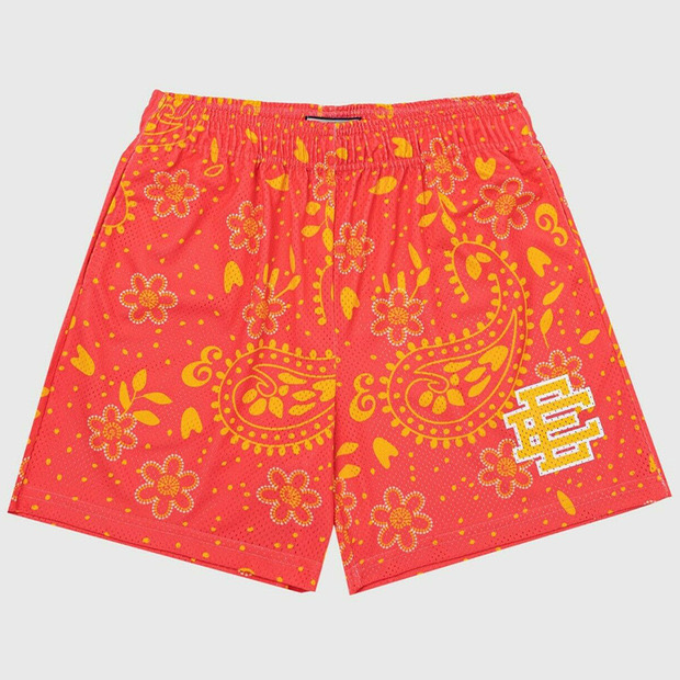 [buy more save more] eric emanuel bandana logo shorts
