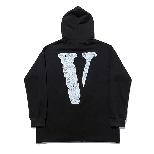 [Buy more Save more]Vlone blue ross hoodie black & white & red