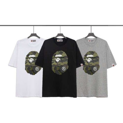 [Special offer items] Green camouflage ape head unisex short sleeve