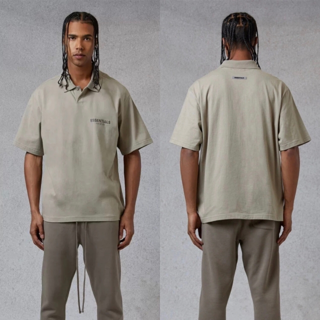 [buy more save more]1:1 quality version fear of god essentials small logo polo tee