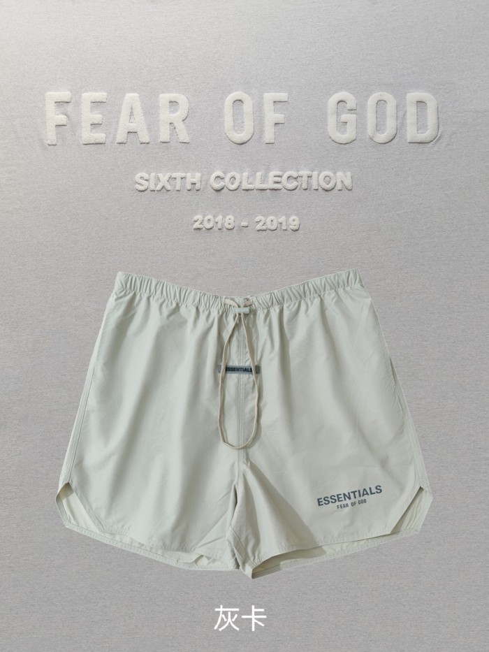 1:1 quality version Fear of God Fog ESSENTIALS 3M Nylon shorts 5 colors