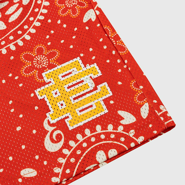 [buy more save more] eric emanuel bandana logo shorts