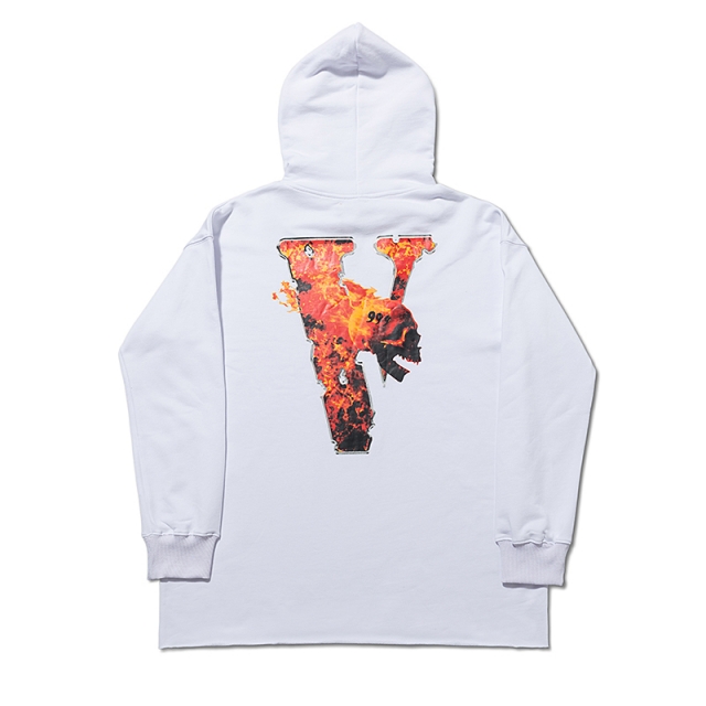 [buy more save more]vlone fire human skeleton hoodie