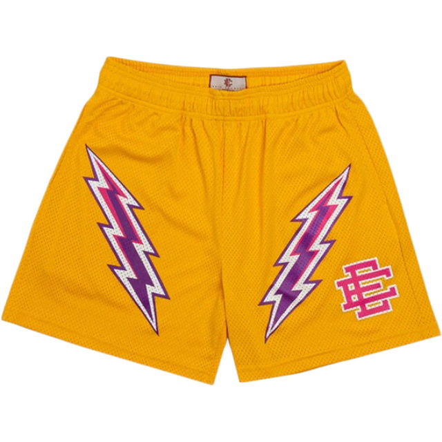 eric emanuel golden state warriors double lighting logo shorts 8 colors