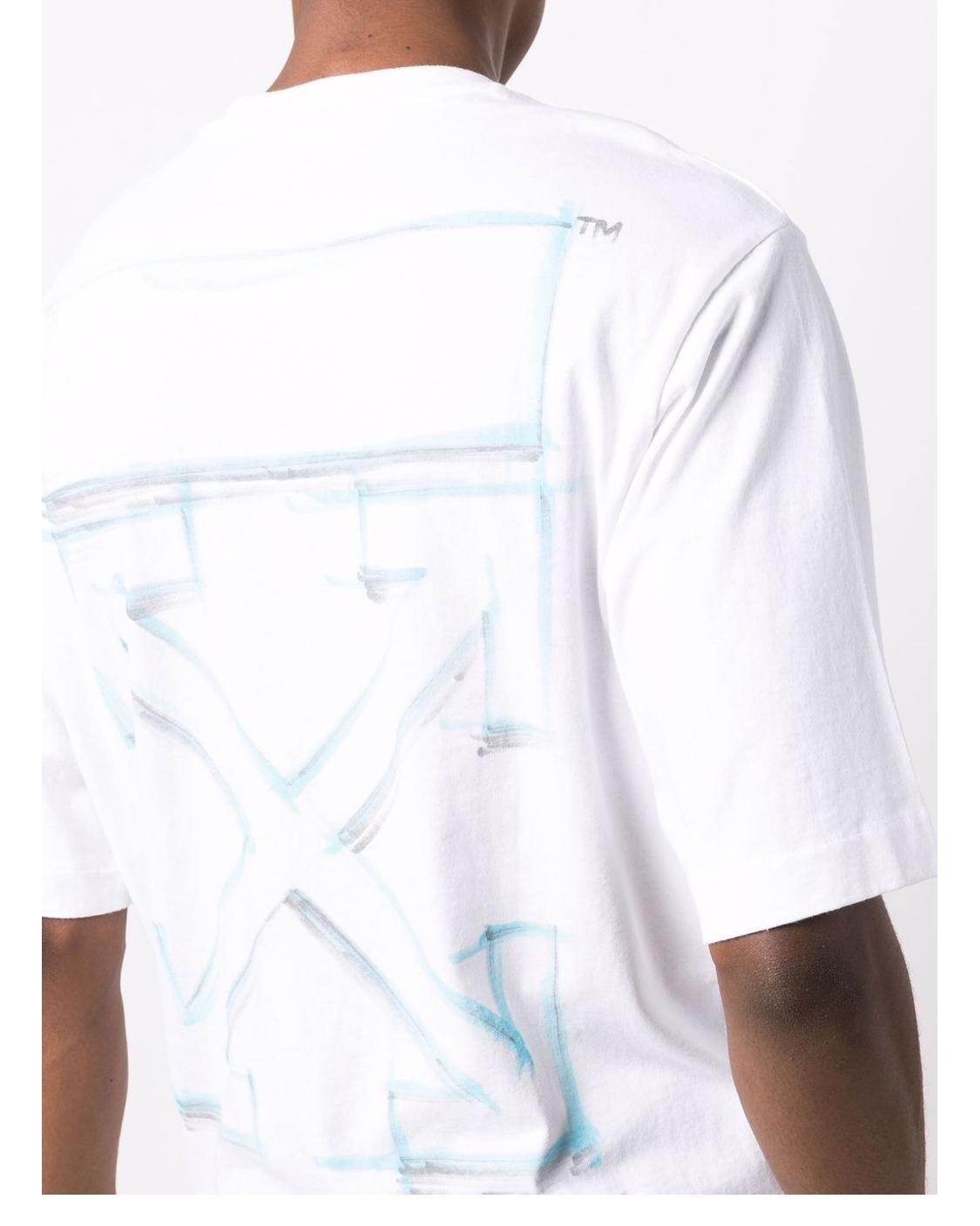 [buy more save more] 1:1 quality off-white crayon arrow logo tee