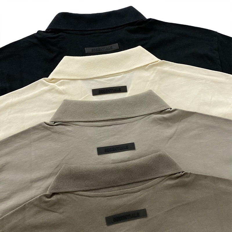 [buy more save more] 1:1 quality version fear of god essentials black lable 2021 polo shirt tee