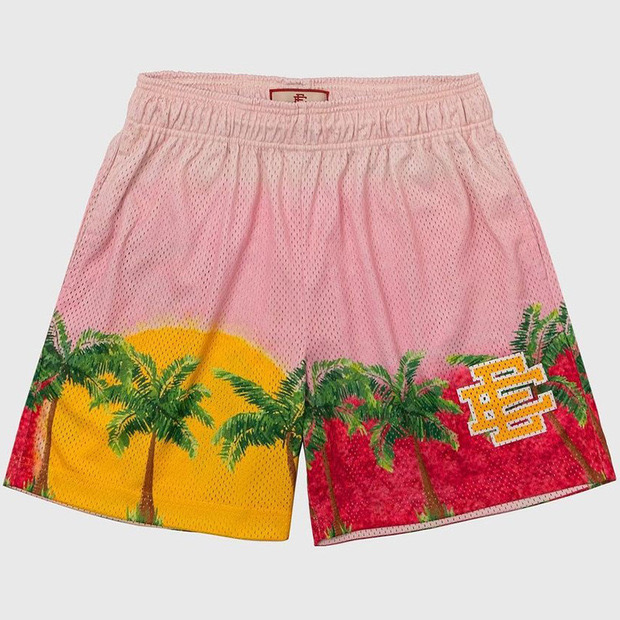 eric emanuel ee logo coconut tree shorts 6 colors