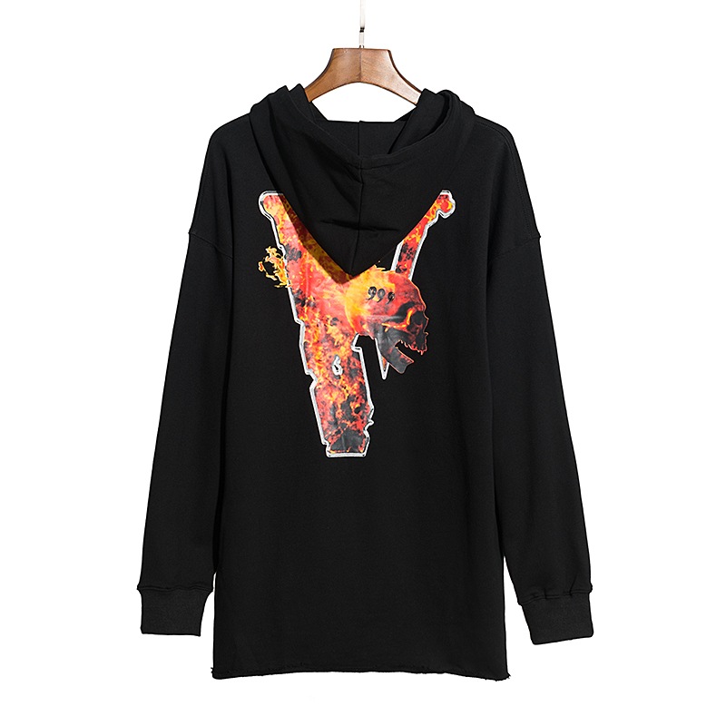 [buy more save more]vlone fire human skeleton hoodie