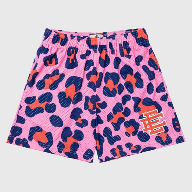 eric emanuel ee logo leopard shorts 3 colors