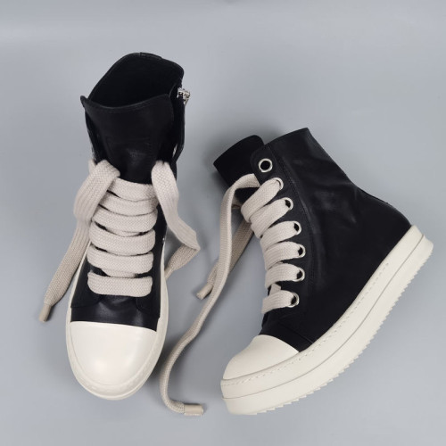 1:1 quality RO thick shoelace leather hi shoes sneaker (with og packing)-大鸡眼皮革高帮鞋