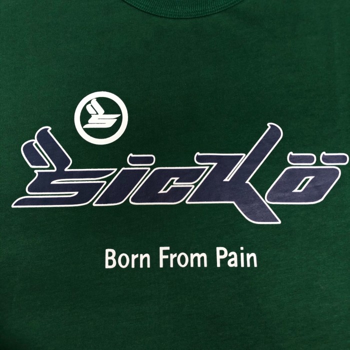1:1 quality version Sicko.1993 letters logo green tee -