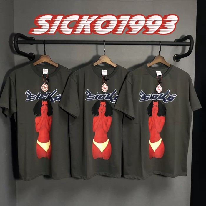 1:1 quality version Sicko.1993 naked demon girl tee -