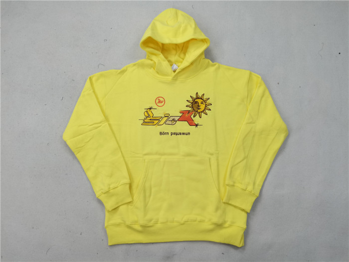 1:1 quality version Sicko sun embroidered logo hoodie-