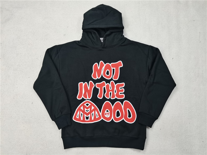 1:1 quality version Mood Swings big logo black hoodie-