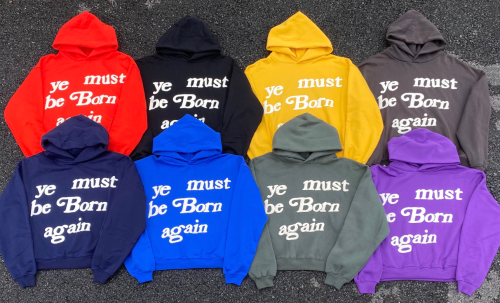New Version 1:1 CPFM ye must be born again hoodie 10 colors-