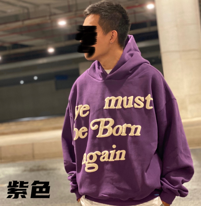 New Version 1:1 CPFM ye must be born again hoodie 10 colors