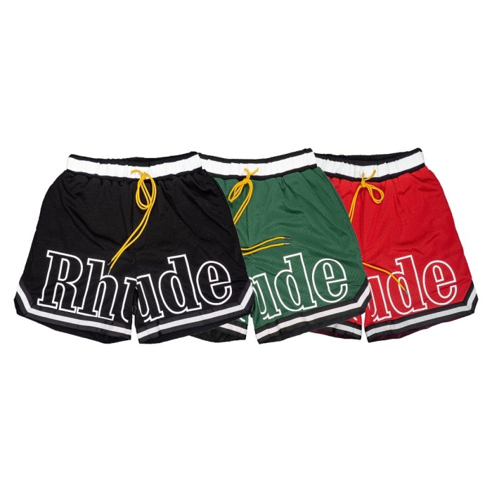 Rhude logo basketball shorts 3 colors-rhude