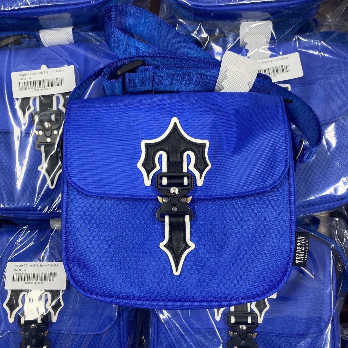 1:1 quality versiob trapstar classic logo shoulder bag-trap