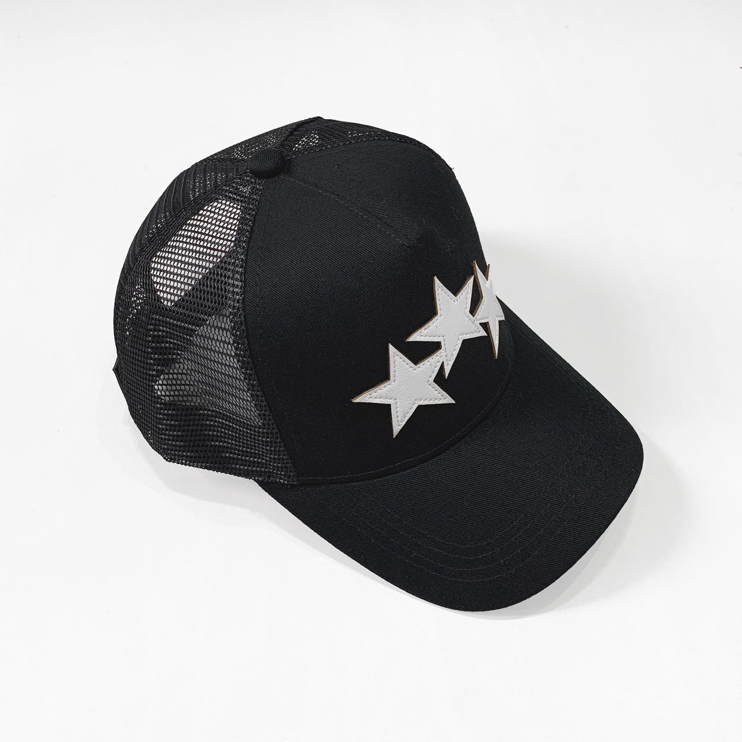 three stars mesh cap