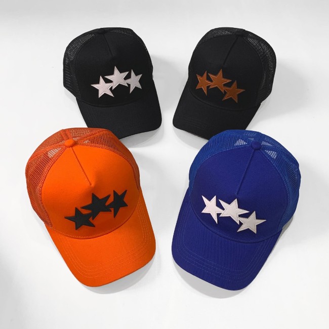 Three stars mesh cap