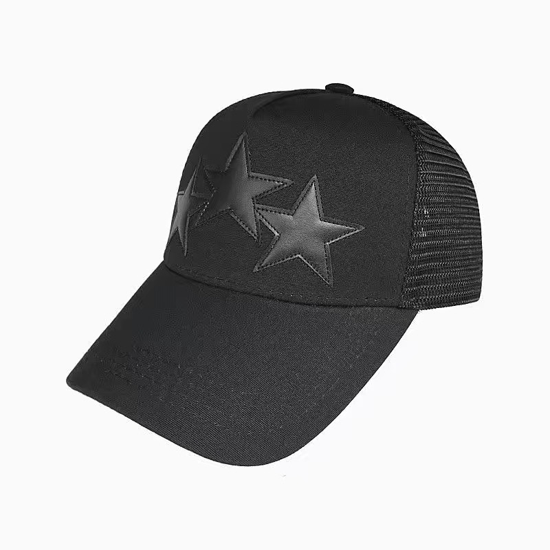 three stars mesh cap