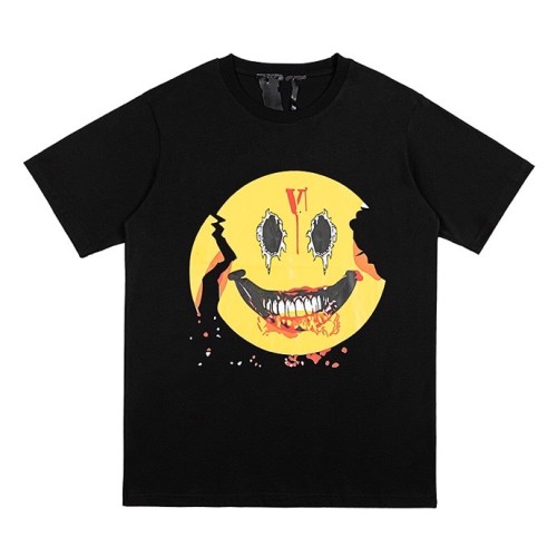 Broken smiling face short sleeve shirts-