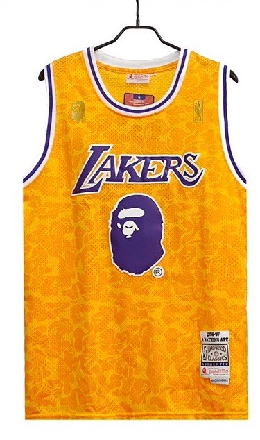 Bape ape logo basketball jersey-