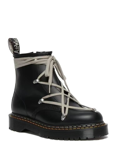 Rick 0wens Dr M@rtens shoelaces leather boots