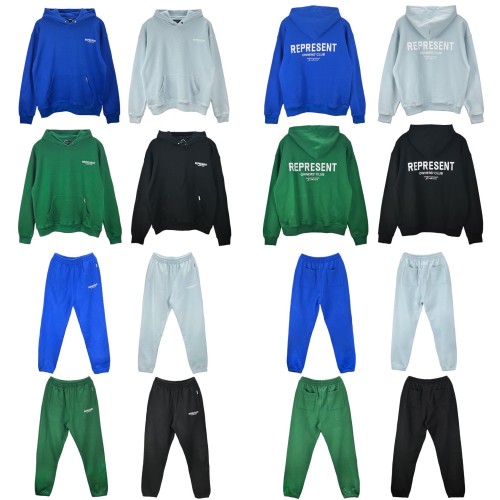 Classic letter logo hoodie and sweatpants
