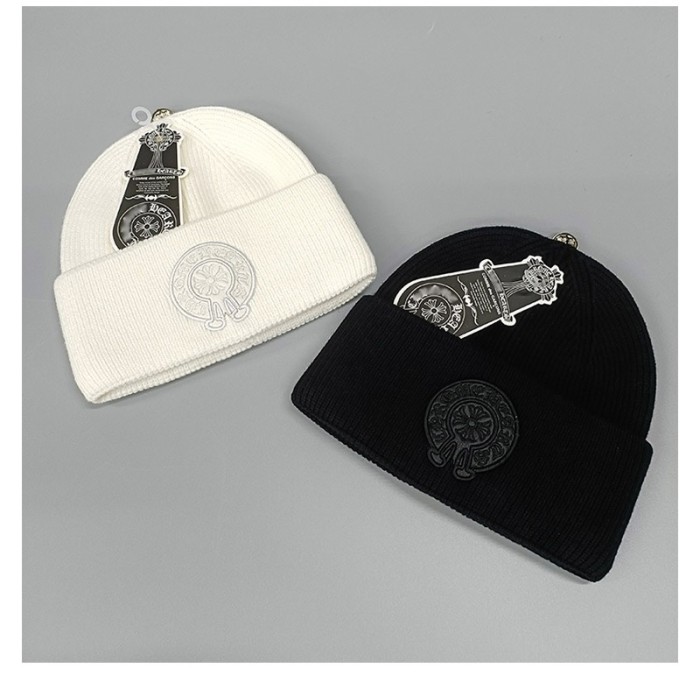 [Buy more Save more]embroidered leather logo beanie 9 colors