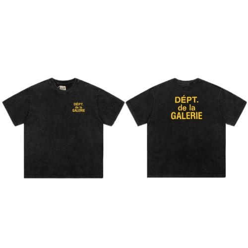 Yellow letters washed short tee
