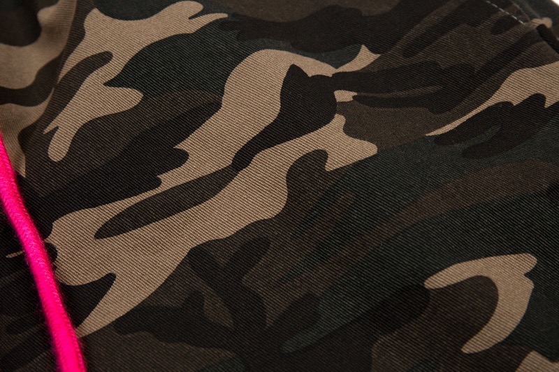 drawstring camo wash shorts-