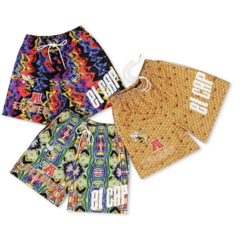 [Special offer items] EL Captian Africa style print mesh shorts 4 colors-