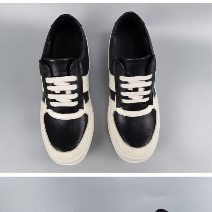Leather low top with big hook