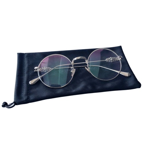 Round frame crosshair glasses-圆框十字花眼镜