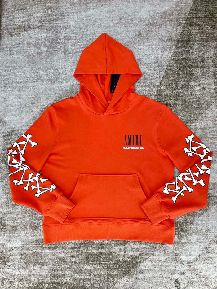 1:1 quality version Printed hoodie with bone on both arms