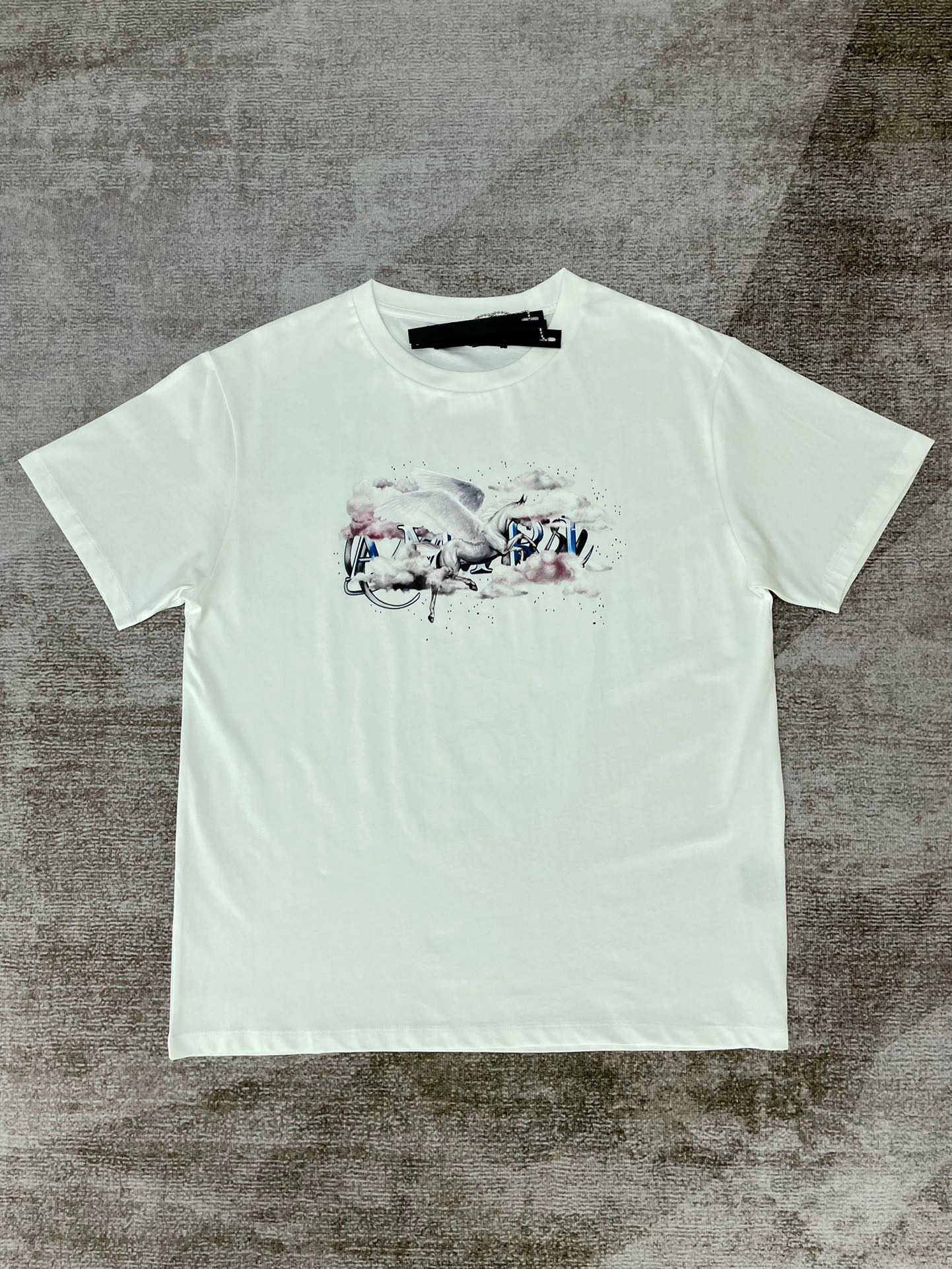 [buy more save more] 1:1 quality version pegasus cloud letter short sleeve:two colors
