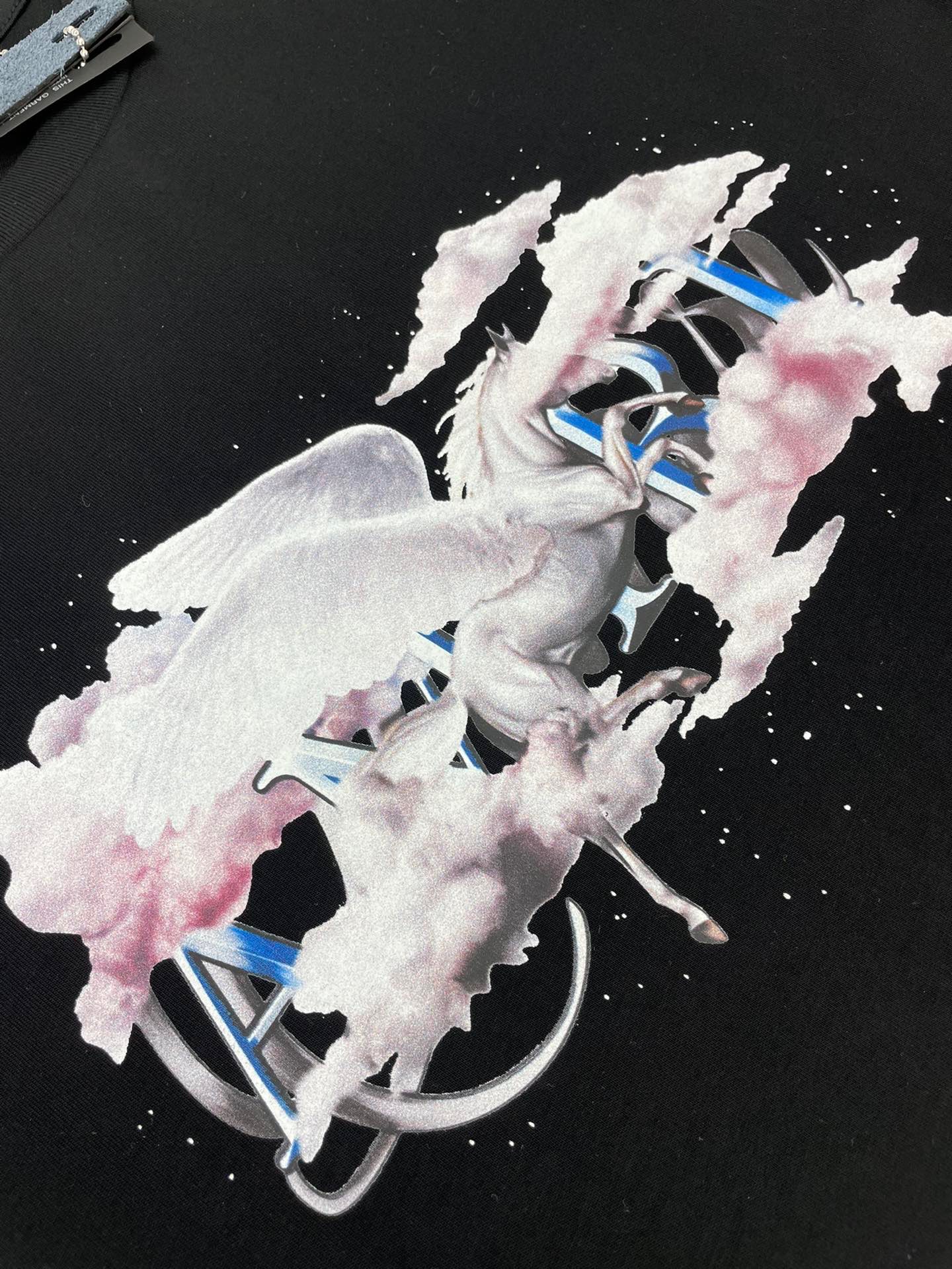 [buy more save more] 1:1 quality version pegasus cloud letter short sleeve:two colors