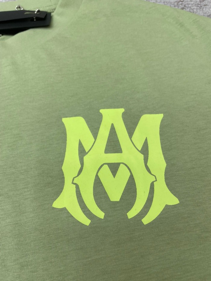 1:1 quality version mint green classic Logo short sleeve