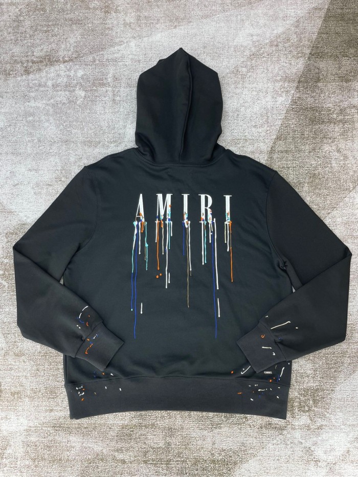 1:1 quality version Embroidery dripping letter hoodie