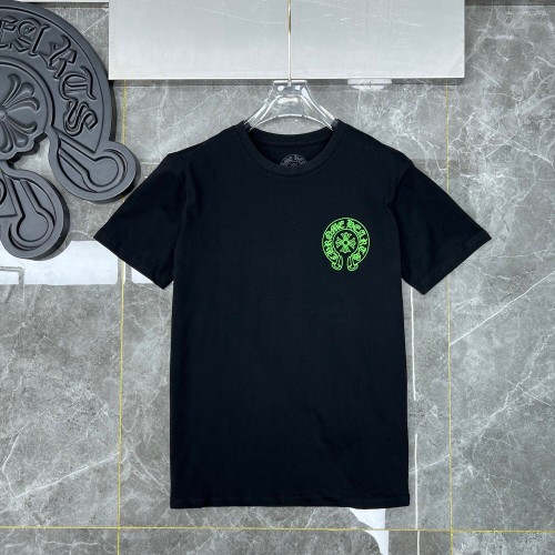 Green logo black tee