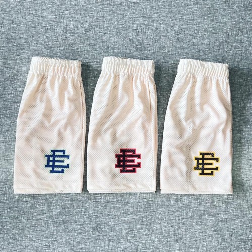 New Version 1:1 quality Eric Emanuel cream E logo shorts-