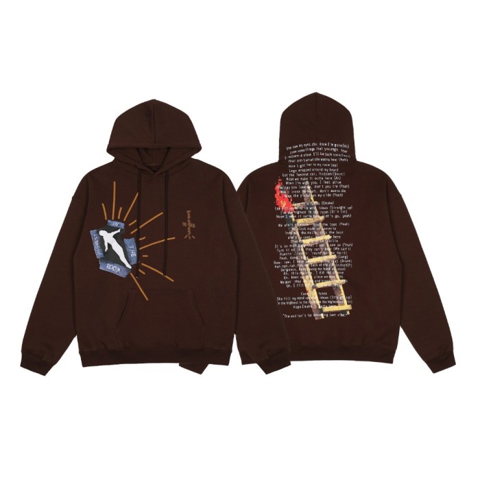 Ladder print hoodie-