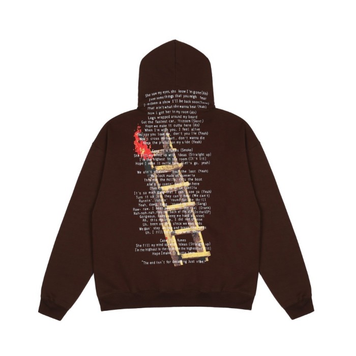 Ladder print hoodie-