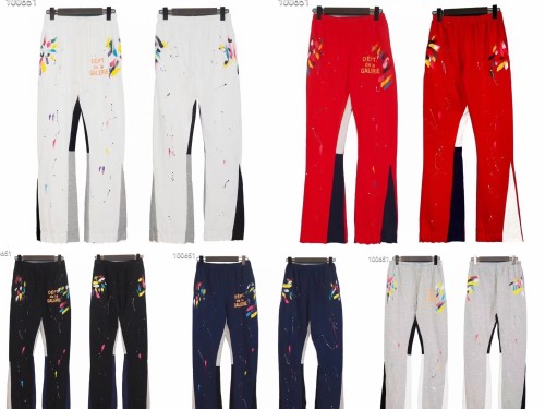 [Buy more Save more]New color Graffiti-stitched flared pants 5 colors