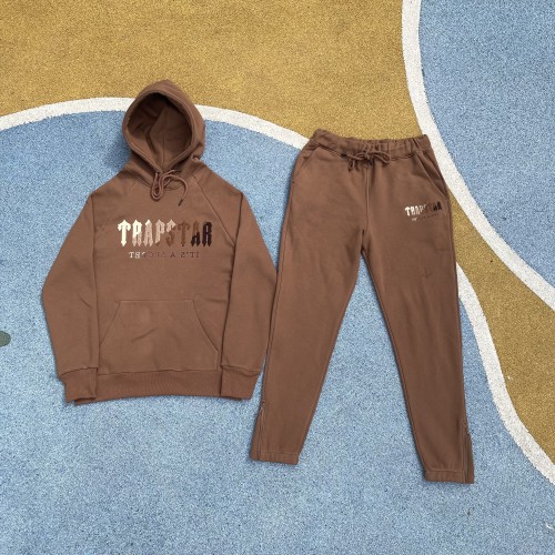 1:1 quality version Trapstar towel embroidered hoodie and trousers set
