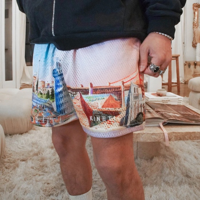 Oil painting style shorts-3 styles