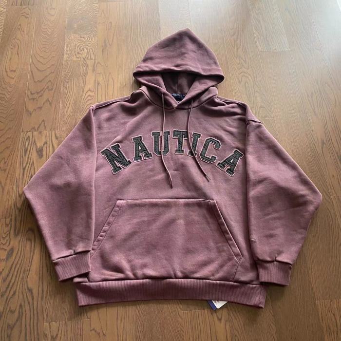 Embroidered Large Letter Japanese Washed Sweatshirt 4 Colors-
